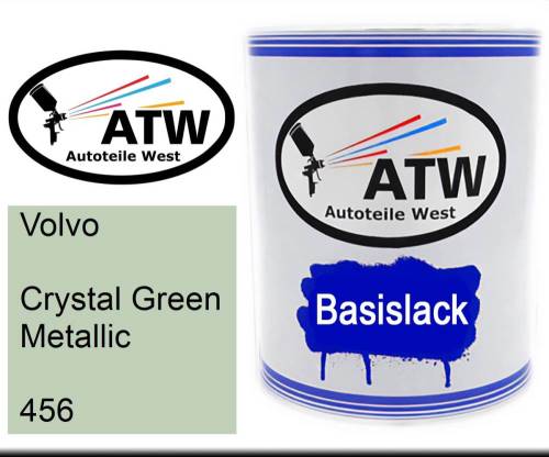 Volvo, Crystal Green Metallic, 456: 1L Lackdose, von ATW Autoteile West.